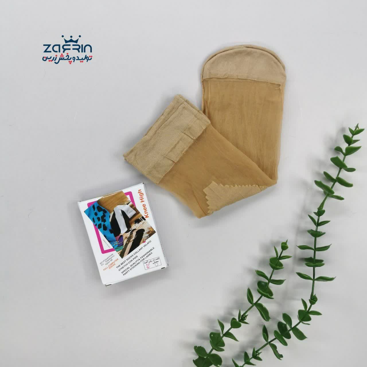 جوراب زنانه دوربع 10 دانیال (17نسکافه ای)
